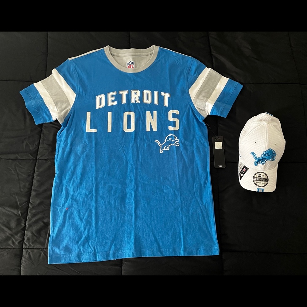NFL Detroit Lions Shirt and Baseball Cap